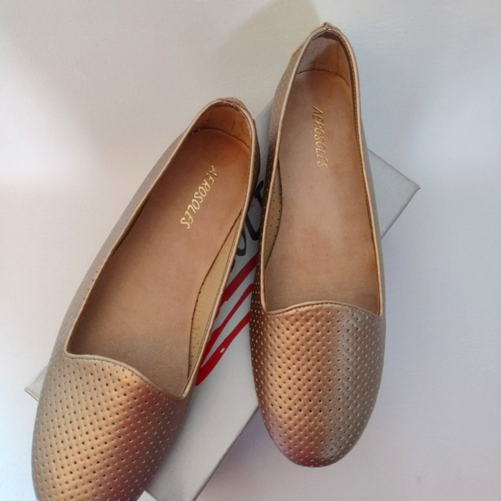 Aerosoles Betterhalf Soft Gold; sz 10